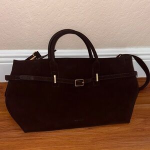 Brown Suede Handbag
